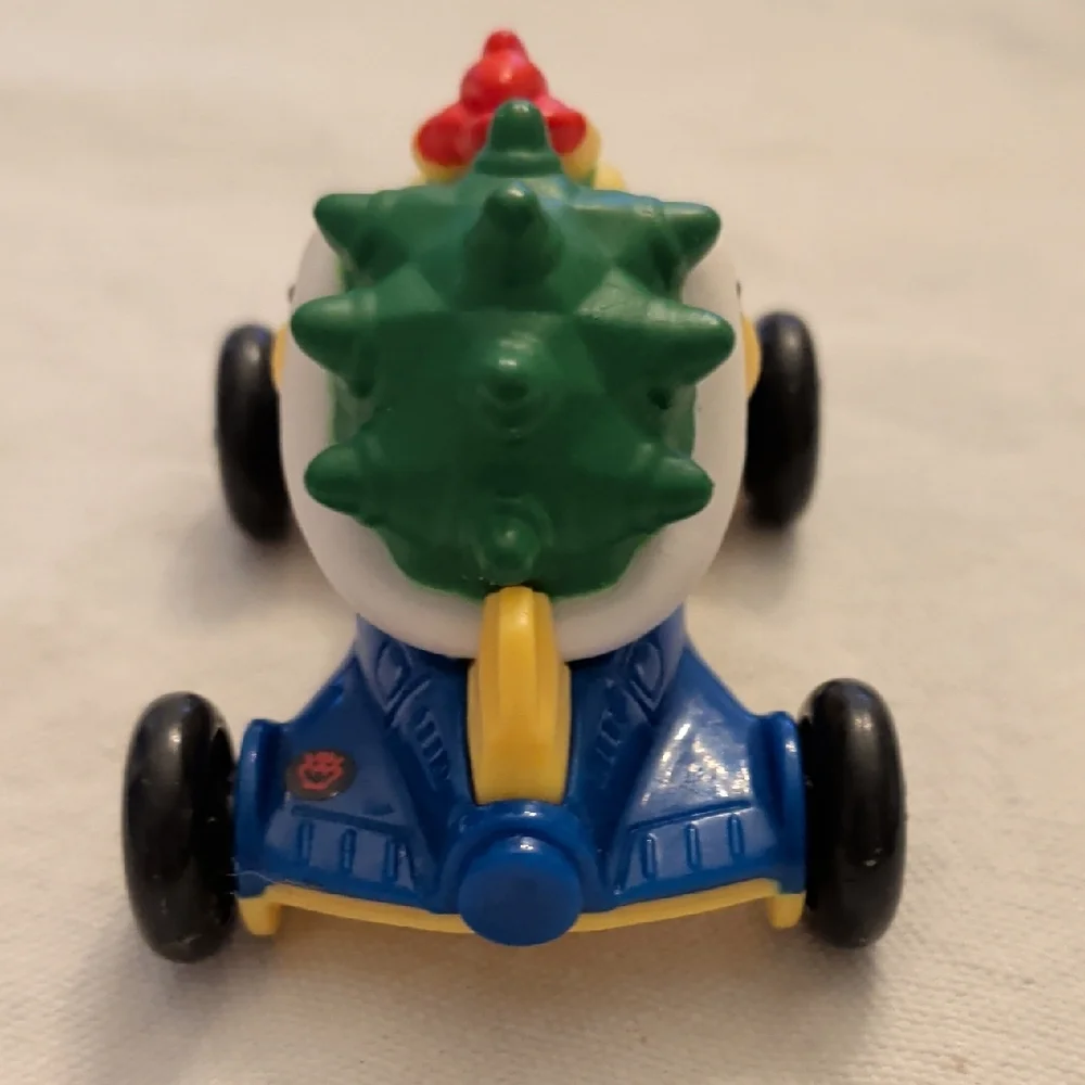 Bowser Super Mario Brothers Blue Racing Car Toy